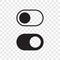 Toggle button switch off turn on web UI icons