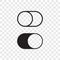 Toggle button switch off turn on web UI icons