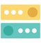 Toggle Buttons, Tweaks Buttons Vector Icon editable
