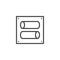 Toggle switch outline icon