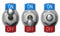 Toggle Switch set with clipping path