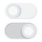 Toggle vector switch slider button. on off. mobile phone ui interface turn power. control web bar. shutdown indicator.