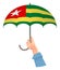 Togo flag umbrella