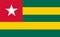 Togo flag vector. Illustration of Togo flag vector