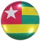 Togo national flag button