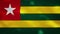 Togolese dense flag fabric wavers, background loop