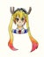 Tohru character from Miss Kobayashi`s Dragon Maid Japanese manga series,