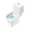 Toilet bathroom furniture and house plumbing isolated object