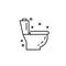 Toilet clean hygiene icon. Element of hygiene icon