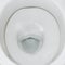 Toilet close-up. White ceramic toilet bowl