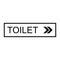 toilet direction icon vector