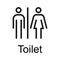 toilet direction icon vector