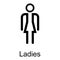 toilet direction icon vector