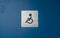 Toilet icon for handicapped and wheelchair access