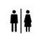 Toilet icon . restrooms icon vector. bathroom sign. wc, lavatory