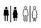 Toilet icon . restrooms icon vector. bathroom sign. wc, lavatory