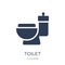 Toilet icon. Trendy flat vector Toilet icon on white background