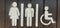 Toilet icons, unisex bathroom, information icons