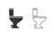 Toilet line icon set design template. Vector