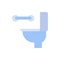 Toilet old people icon. Simple color vector elements of nursing home icons for ui and ux, website or mobile application