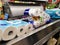 Toilet paper hoarding at a german supermarket during the coronavirus crisis
