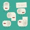 Toilet paper roll most wanted. vector graphics
