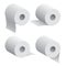 Toilet Paper Rolls Realistic 3D Isolated Vector Illustration