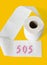 Toilet paper, tablets on yellow background