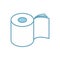 Toilet paper three layers roll icon. Symbol for packing. Vector