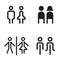 Toilet , Restroom icons great for any use. Vector illustration s