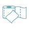 Toilet roll paper cleaning hygiene line design icon