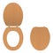 Toilet Seat Lid Up Down Open Closed Wooden Textured