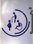 Toilet sign for elderly, disabled persons, pregnant women