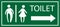 Toilet signage vector