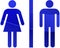 Toilet symbol illustration