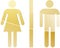 Toilet symbol illustration