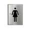 Toilet symbol woman rectangle