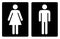 Toilet symbols simple