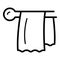 Toilet towel icon, outline style