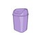 Toilet trash icon, cartoon style