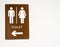 Toiletrestroom women symbol at department store, public place, art design