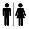 Toilets Icon Unisex. Vector man  woman icons.