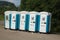 Toilets installed at a public event