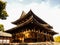 Toji temple with blue sky, Kyoto, Japan