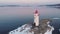 Tokarevsky lighthouse in the Eastern Bosphorus Strait, Vladivostok