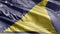 Tokelau flag slow waving on the wind loop