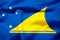 Tokelau realistic flag illustration.