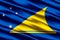 Tokelau realistic flag illustration.