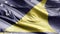 Tokelau textile flag slow waving on the wind loop