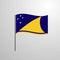 Tokelau waving Flag